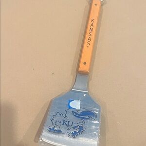 Kansas Jayhawks BBQ Spatula with Wooden Handle